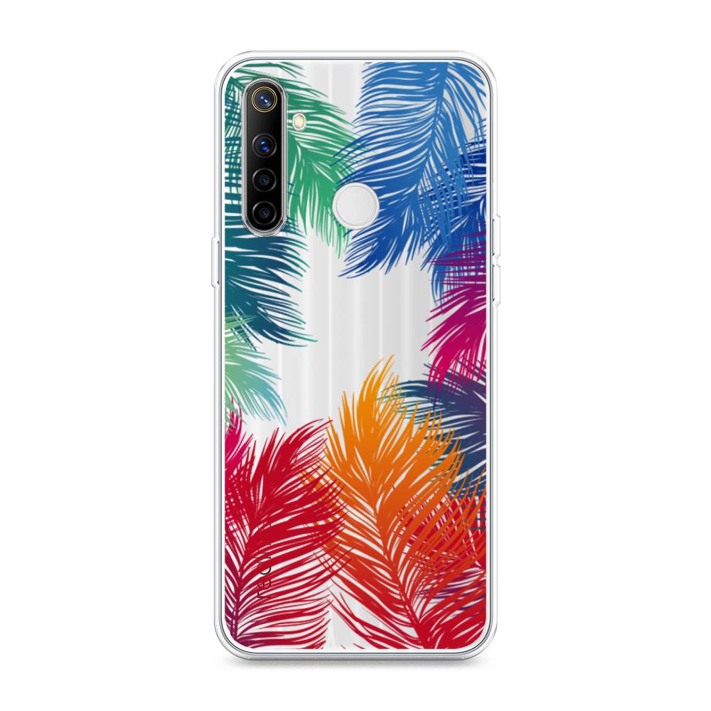 

Чехол Awog на Realme 6i "Рамка из перьев", Разноцветный, 252950-4