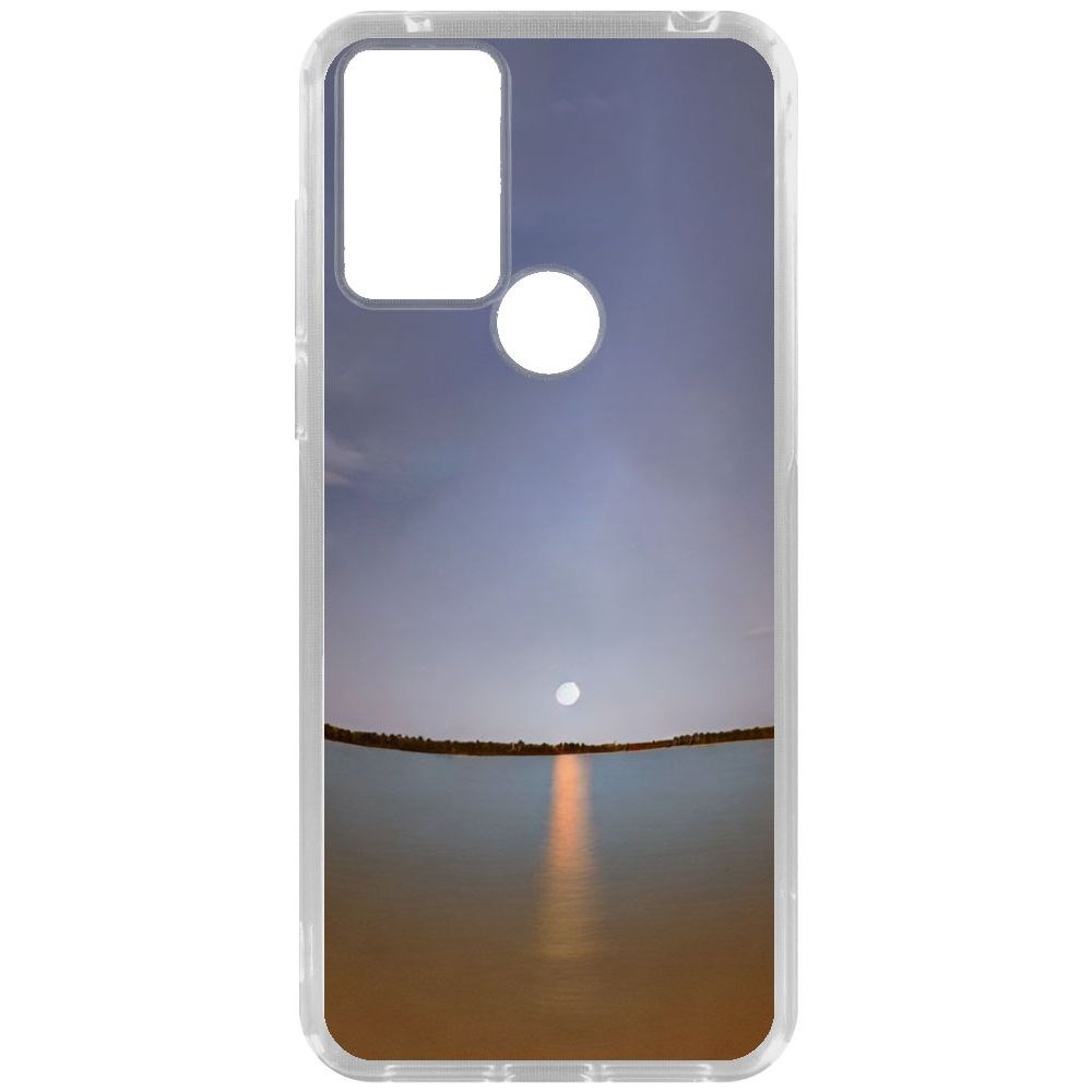 Чехол-накладка Krutoff Clear Case Закат над рекой для TCL 30 SE