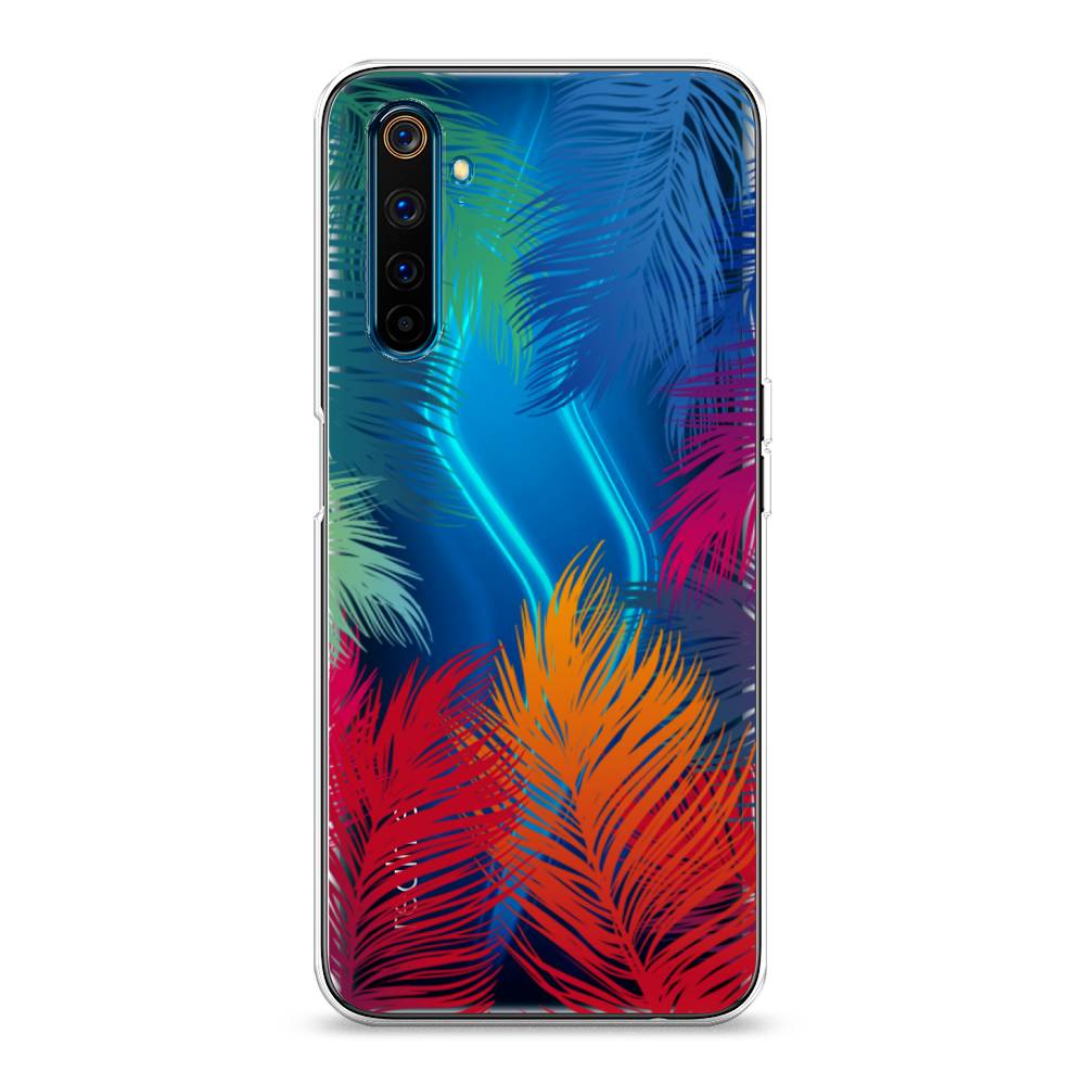 

Чехол Awog на Realme 6 Pro "Рамка из перьев", Разноцветный, 252850-4