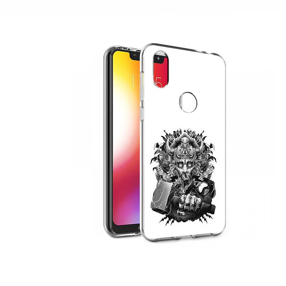 

Чехол MyPads Tocco для Motorola One злой тор (PT126881.369.363), Прозрачный, Tocco