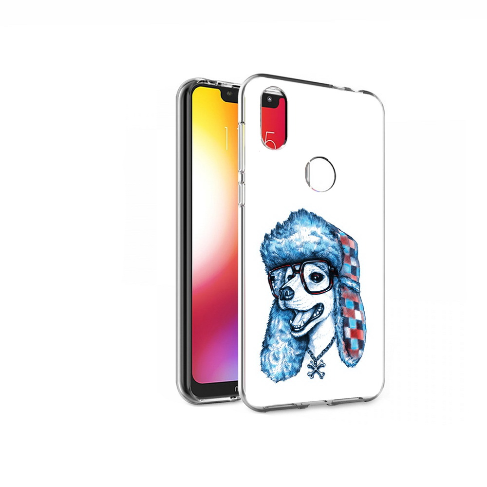 

Чехол MyPads Tocco для Motorola One зимний пес (PT126881.369.362), Прозрачный, Tocco