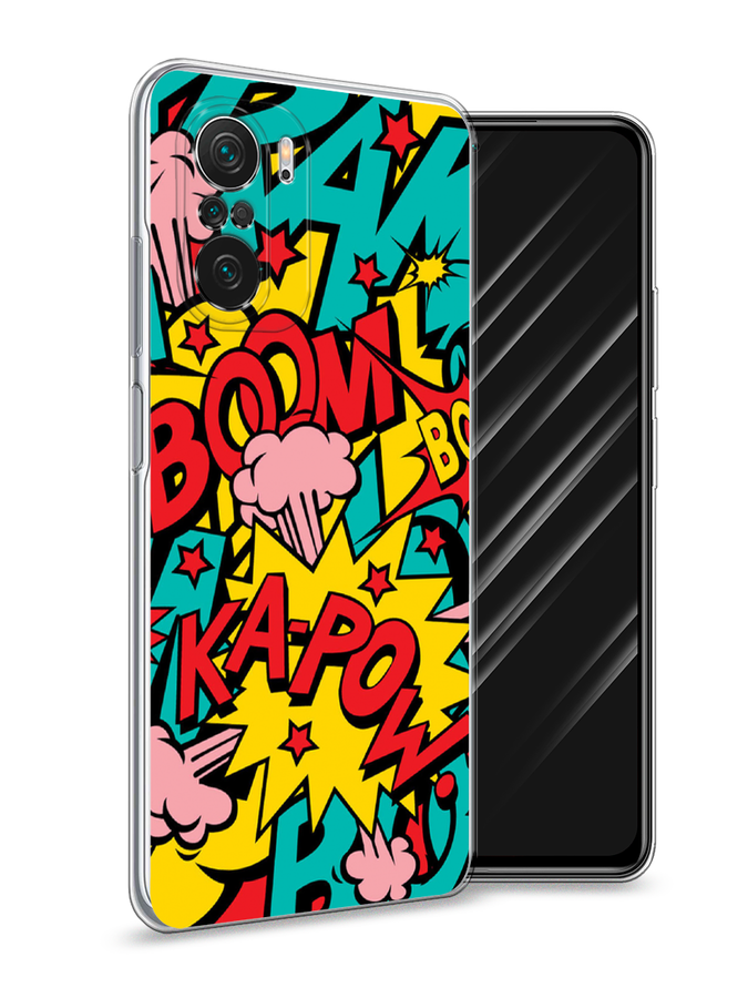 

Чехол Awog на Poco F3 "Постер pop art", Разноцветный, 310150-9