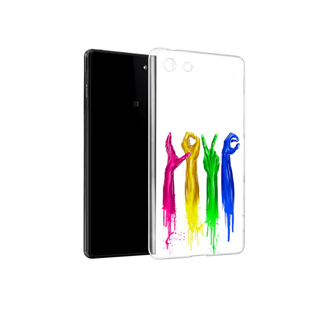 

Чехол MyPads Tocco для Sony Xperia M5 яркие руки love (PT16167.241.707), Прозрачный, Tocco