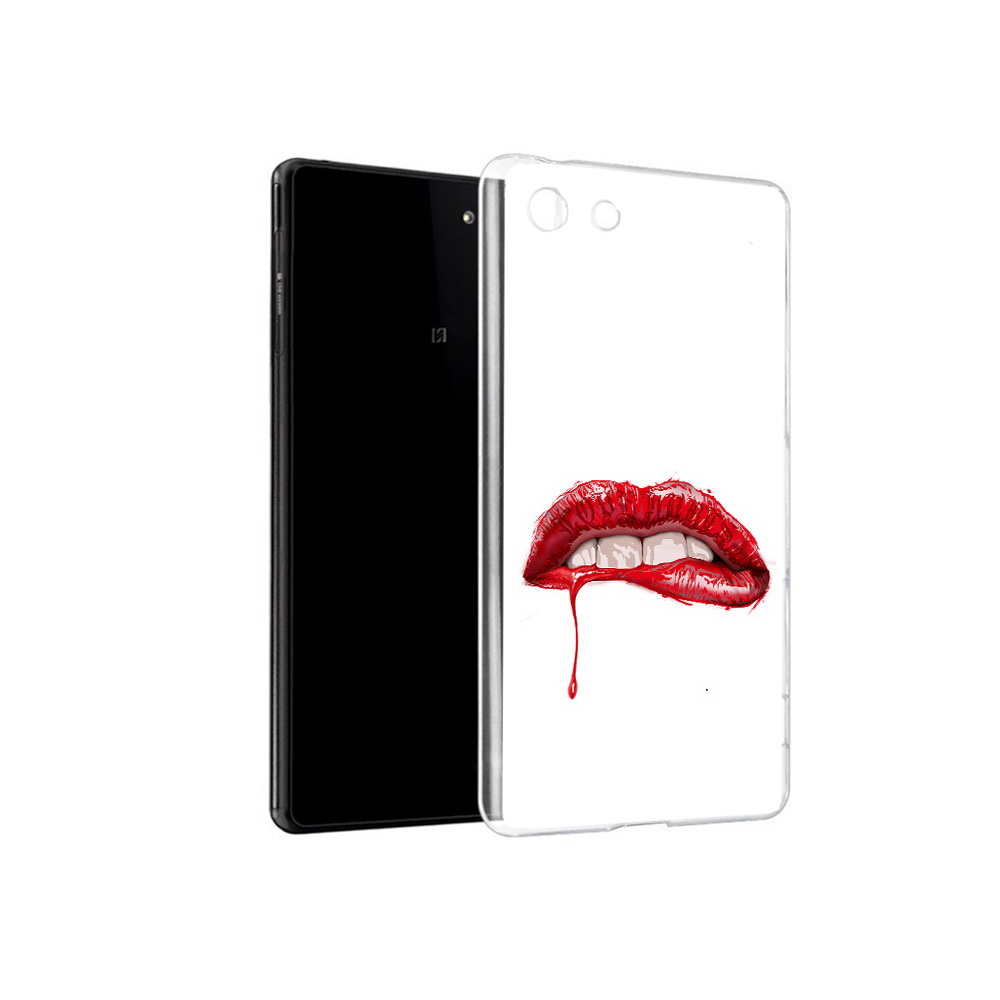 

Чехол MyPads Tocco для Sony Xperia M5 яркие красные губы (PT16167.241.706), Прозрачный, Tocco