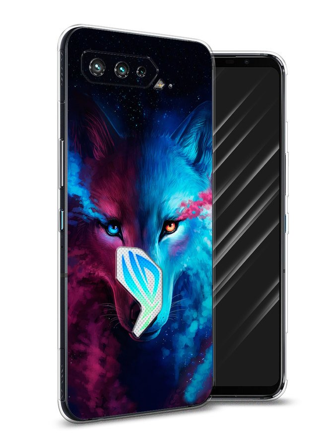 

Чехол Awog на Asus ROG Phone 5 "Волшебный волк", Черный;серый;синий, 44250-1