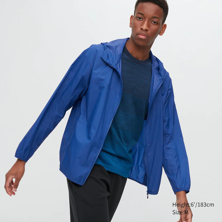 

Ветровка мужская UNIQLO 444550COL62 синяя 2XS, Синий, 444550COL62