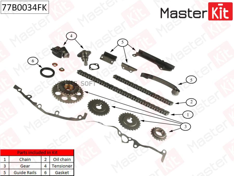 

Комплект цепи ГРМ NISSANAlmera 1.6i GA14DEGA16DE 95-