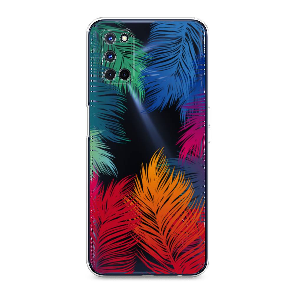

Чехол Awog на Oppo A52/A72 "Рамка из перьев", Разноцветный, 253150-4