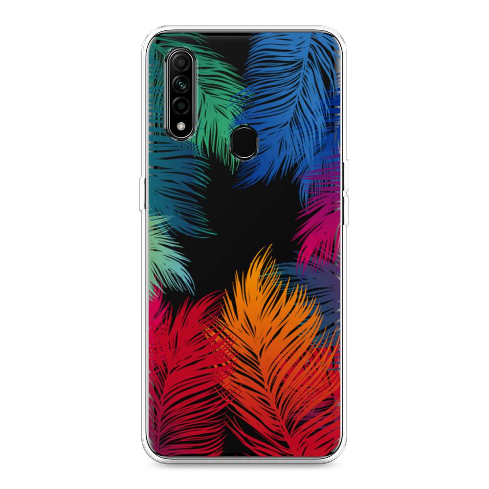 

Чехол Awog на Oppo A31 "Рамка из перьев", Разноцветный, 252250-4