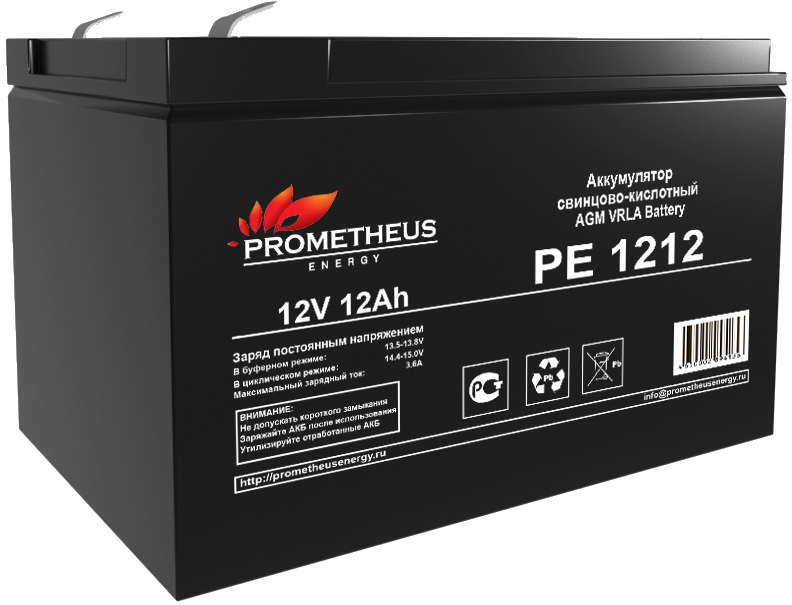 Аккумулятор для ИБП PROMETHEUS ENERGY PE12100 100 А/ч 12 В