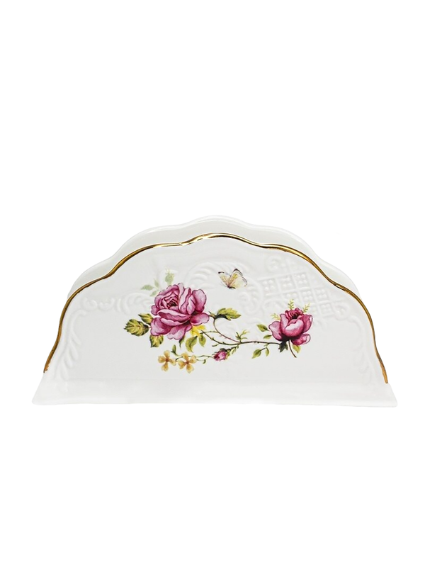 

Салфетница фарфор Lenardi Maria rose 226-087, Белый
