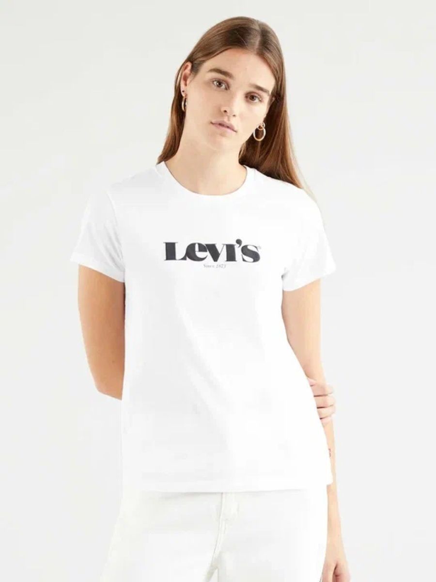 

Футболка женская Levi's 17369-1249 белая S, Белый, 17369-1249