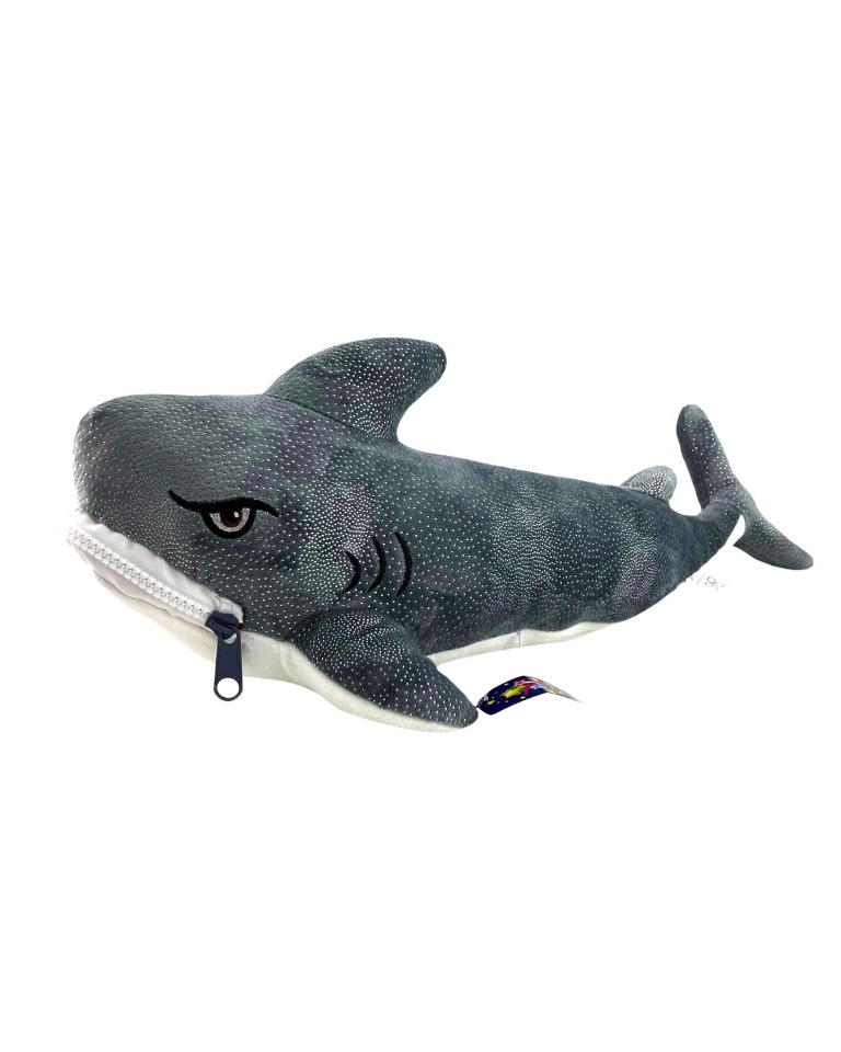 фото Мягкая игрушка-подушка ball masquerade акула серая