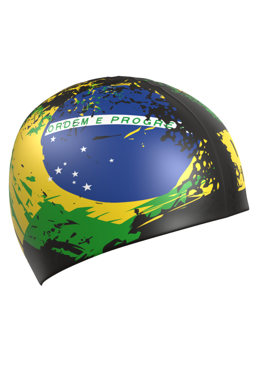 

Шапочка для плавания Mad Wave Brazil black