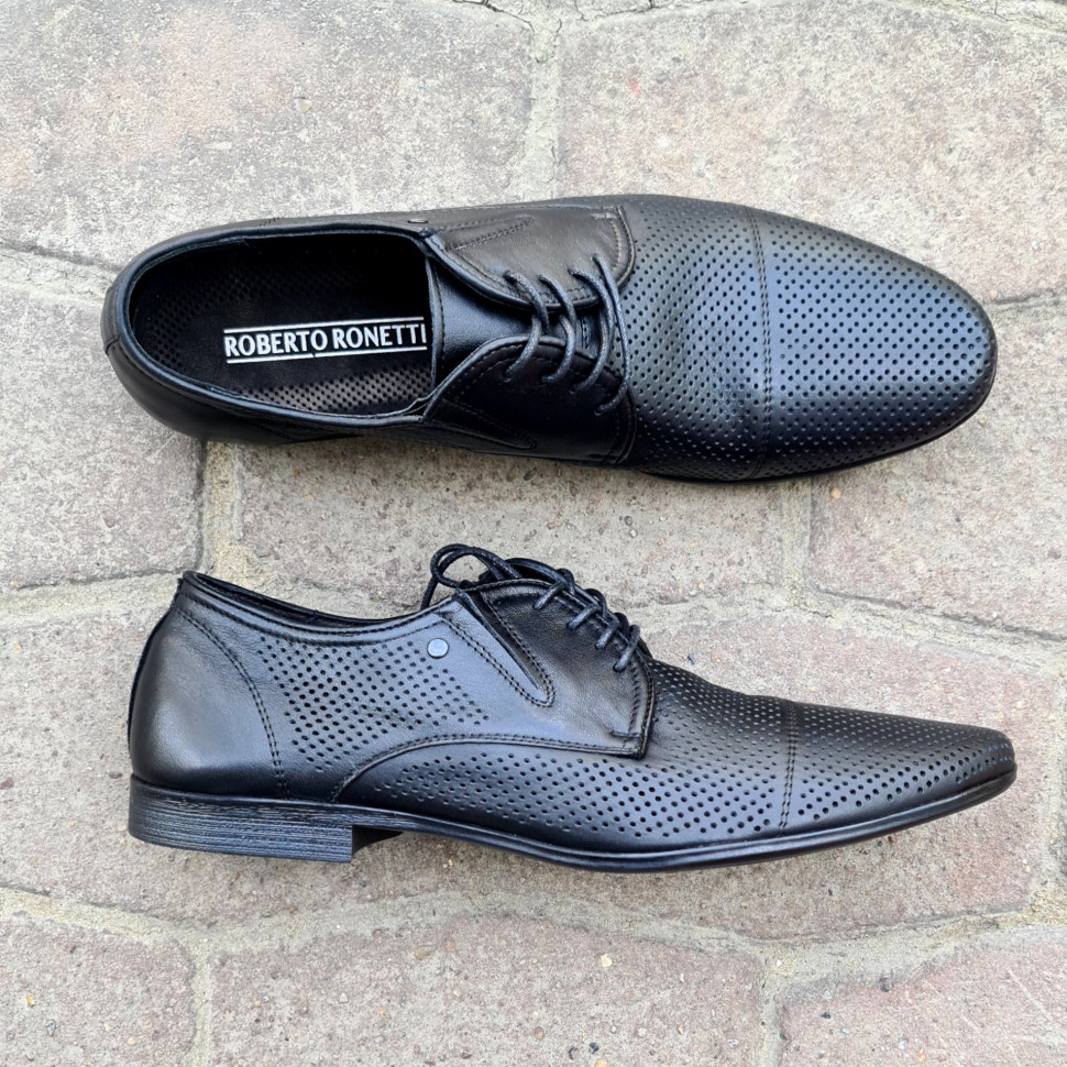 

Туфли мужские Roberto Ronetti 100-248-262-1 черные 43 RU, Черный, 100-248-262-1