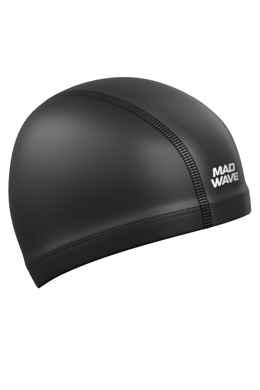 фото Шапочка для плавания mad wave put coated black