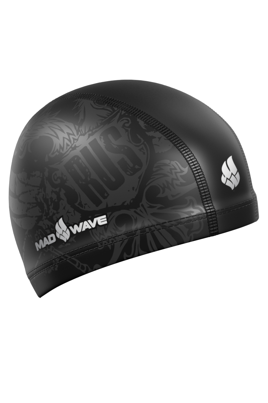 фото Шапочка для плавания mad wave black rus black