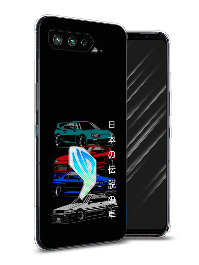 

Чехол Awog на Asus ROG Phone 5 "JDM Legend cars", Зеленый;красный;синий, 44250-5