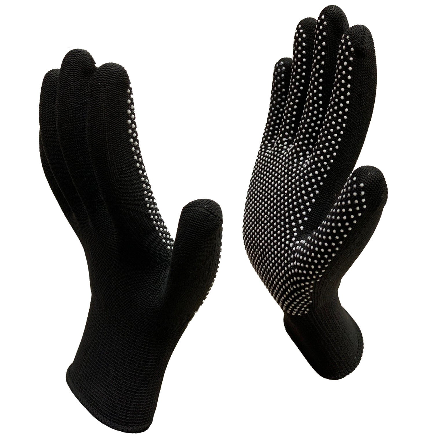 Перчатки рабочие Master-Pro рабочие МИКРОТАЧ черный, нейлоновые с ПВХ покрытием, 3 пары