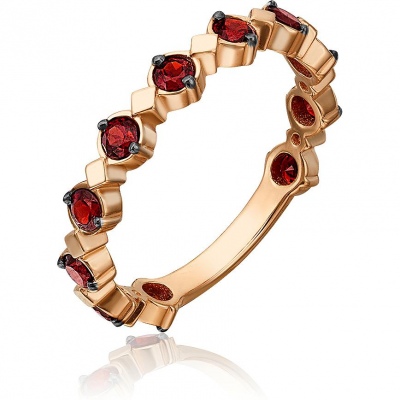 

Кольцо из золота р. 18,5 PLATINA jewelry 01-5365-00-204-1110-57, гранат, 01-5365-00-204-1110-57
