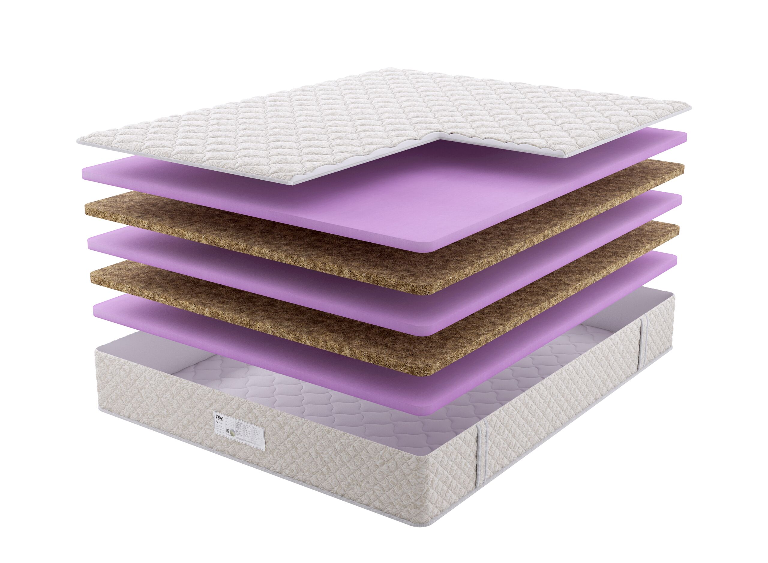 

Матрас Dream Master Эко 3 19 150х195, Бежевый;белый;серый;серебристый, Эко 3 19