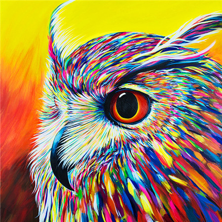фото Алмазная мозаика стразами ripoma разноцветный орёл 00114125 30х30 см