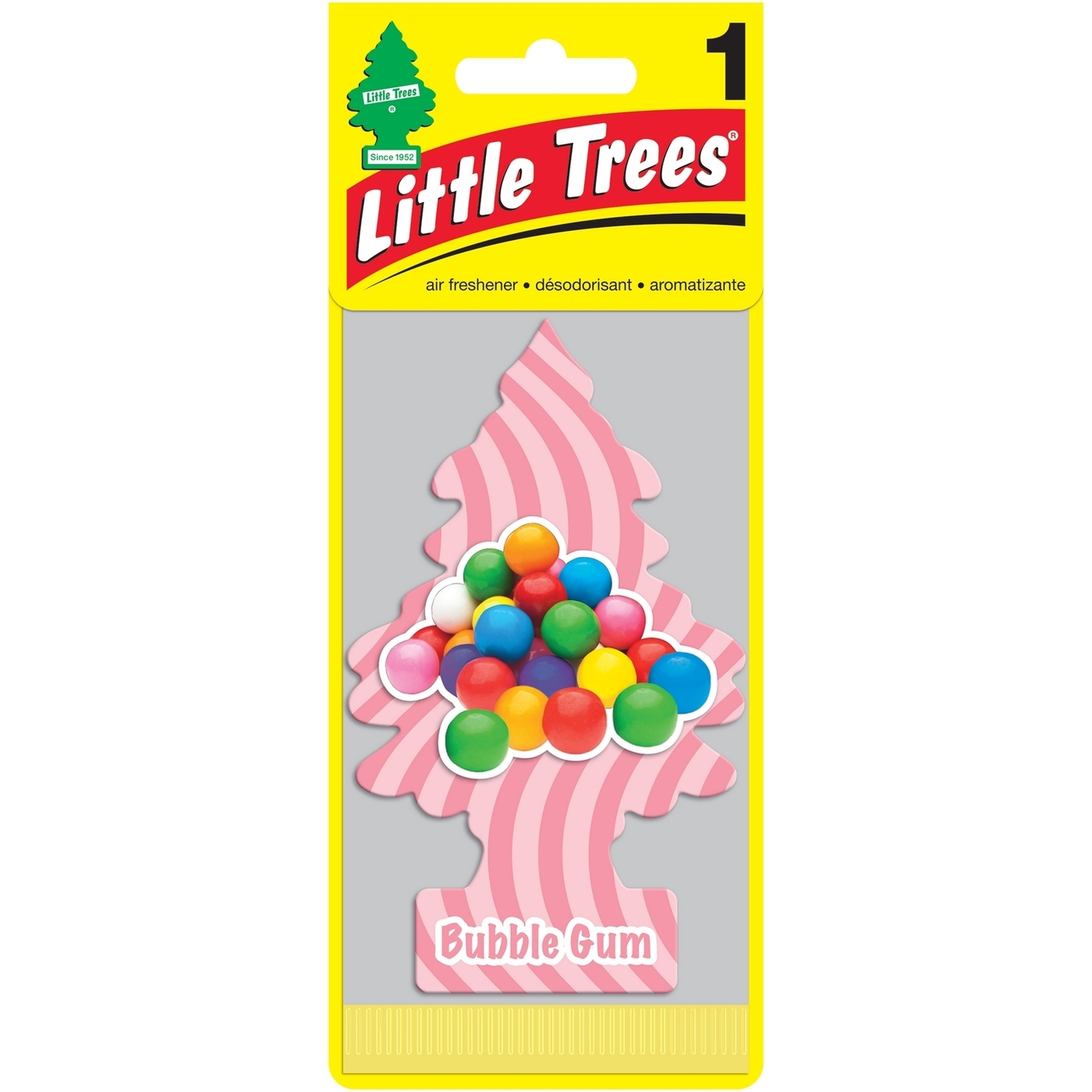 Ароматизатор в машину LITTLE TREES U1P10348RUSS Бабл гам 470₽