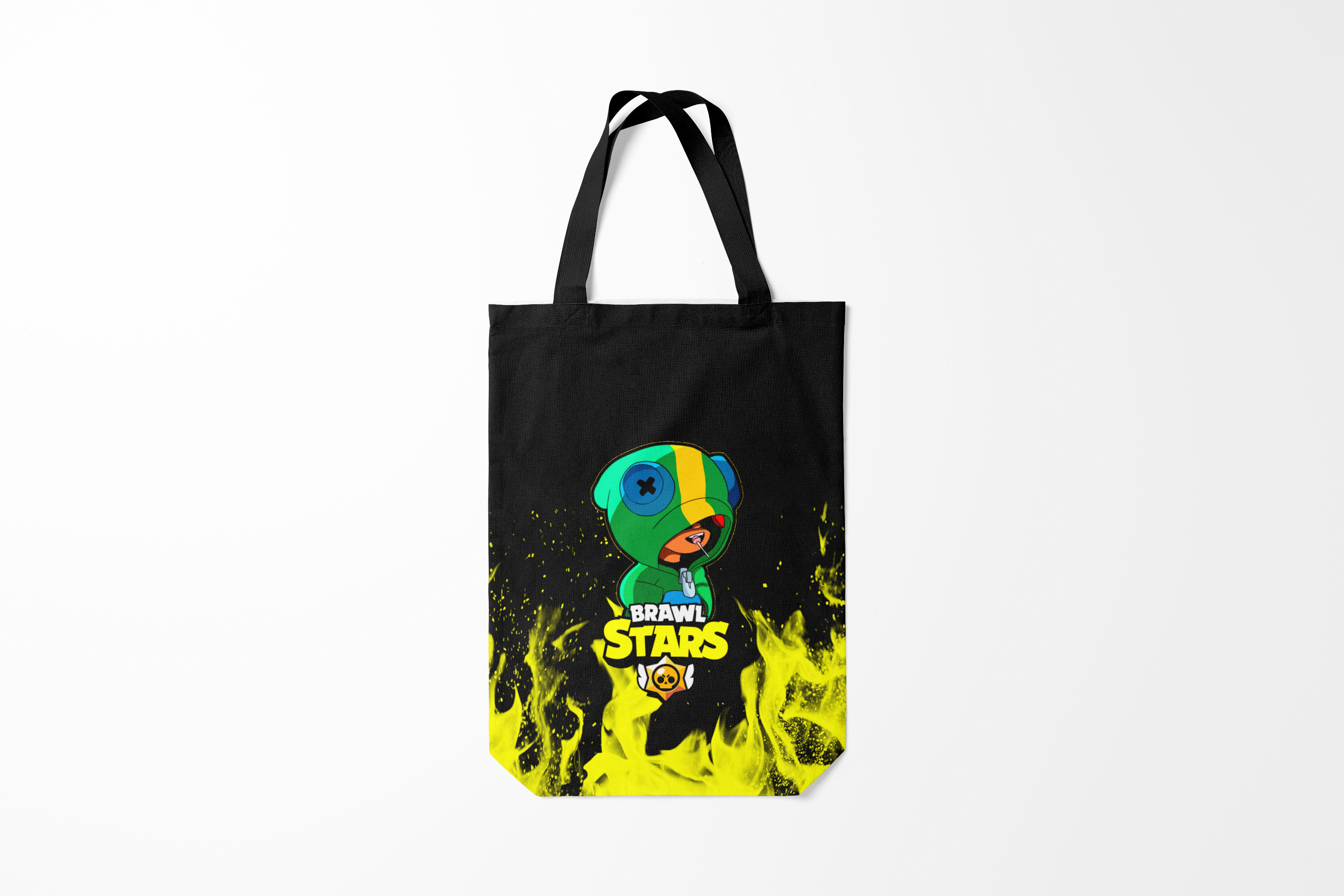 

Сумка шoппер унисекс Burnettie Brawl Stars LEON, зеленый, Brawl Stars LEON