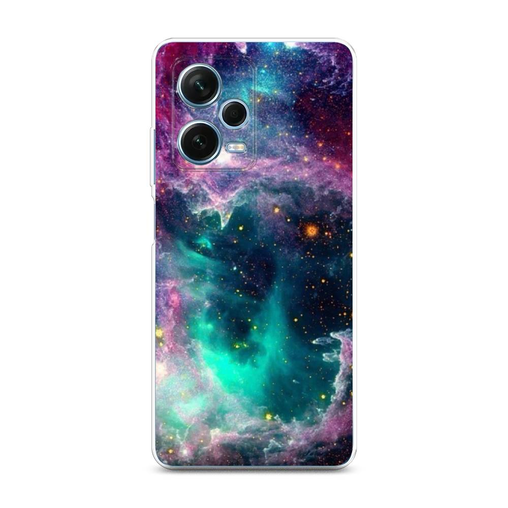 

Чехол на Xiaomi Redmi Note 12 Pro Plus "Звездные облака", Розовый;бежевый, 317150-1