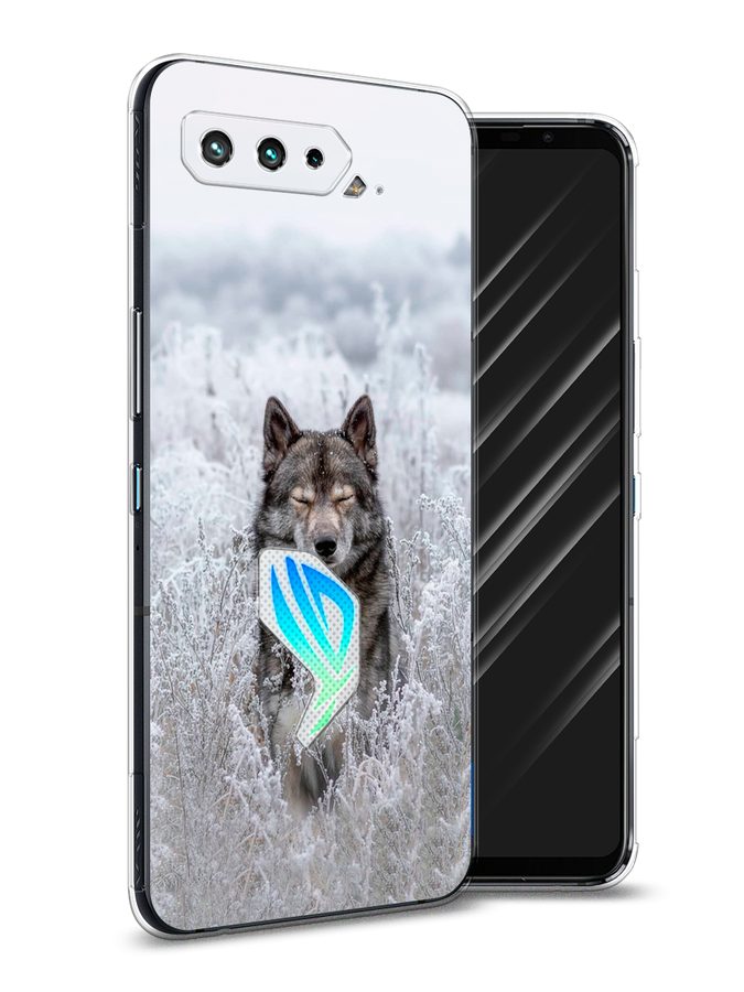 

Чехол Awog на Asus ROG Phone 5 "Волк в поле", Белый;черный, 44250-1