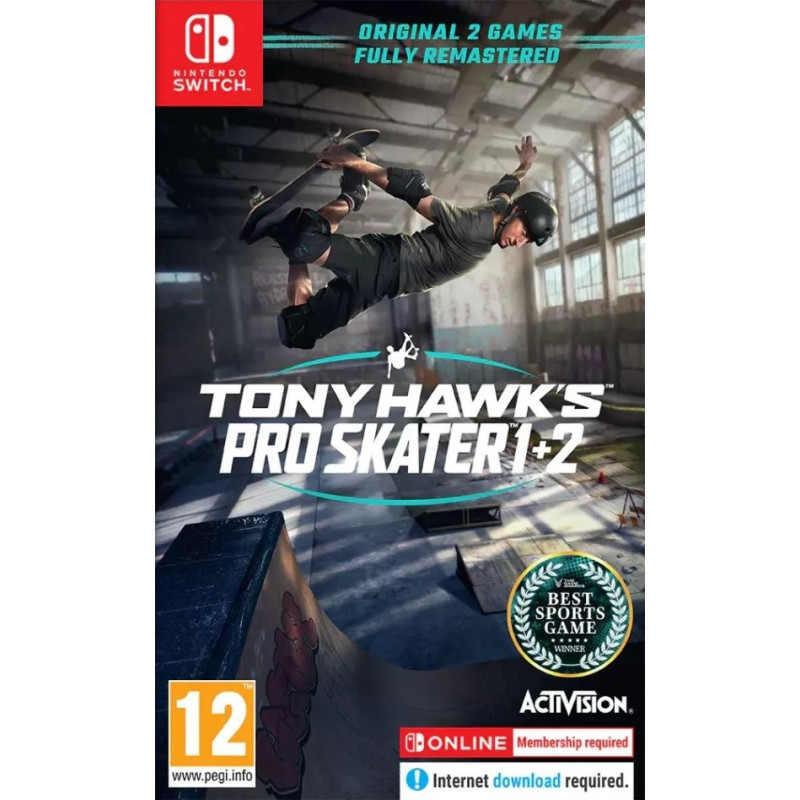 Игра Tony Hawk's Pro Skater 1 + 2 (Nintendo Switch)