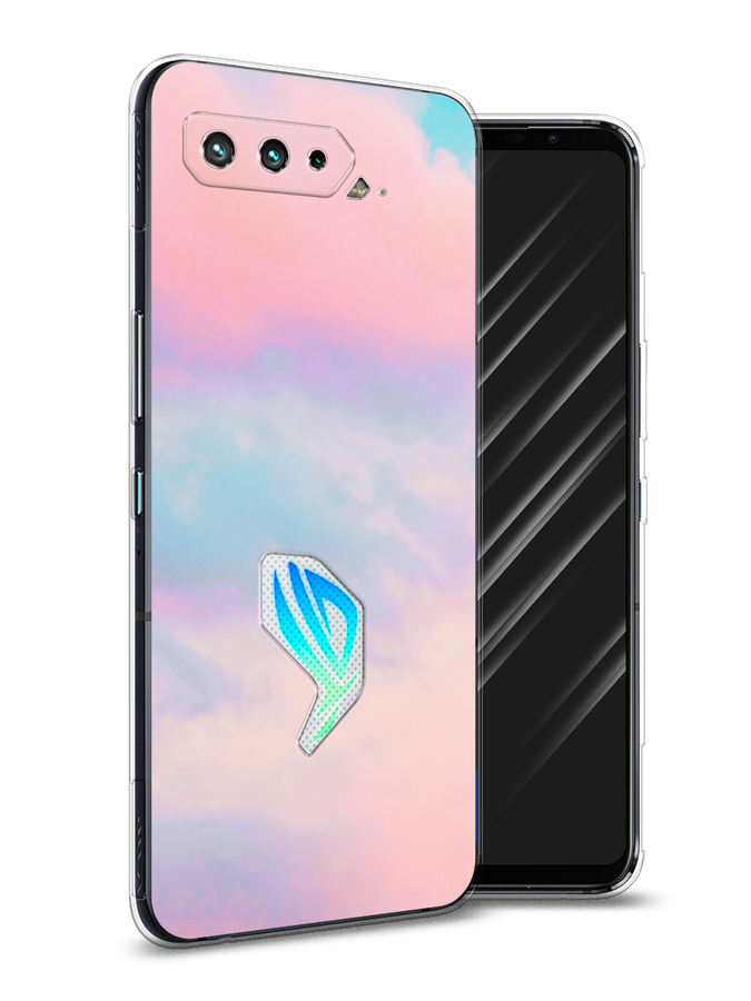 

Чехол Awog на Asus ROG Phone 5 "Розовые облака", Розовый;фиолетовый, 44250-3