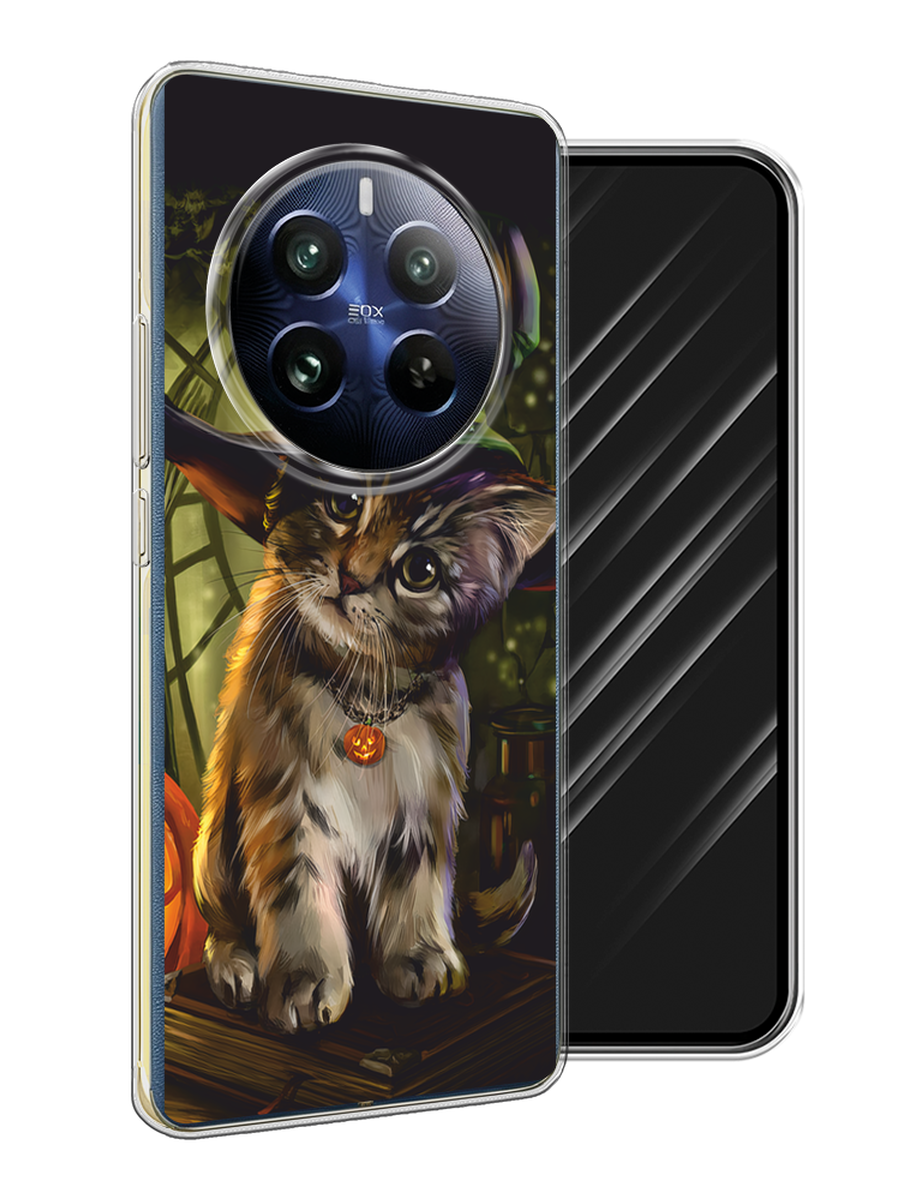 

Чехол Awog на Realme 12 Pro "Кот на Хэллоуин", Зеленый;серый, 2516150-1