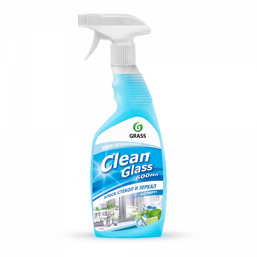 Средство Для Очистки Стекол. Clean Glass (Голубая Лагуна) 600мл Grass 125247