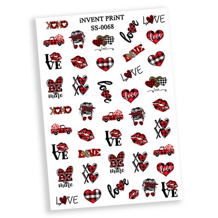 

Самоклеящийся слайдер-дизайн iNVENT PRiNT «Love. Любовь. Pop Art» №SS-68, №SS-68