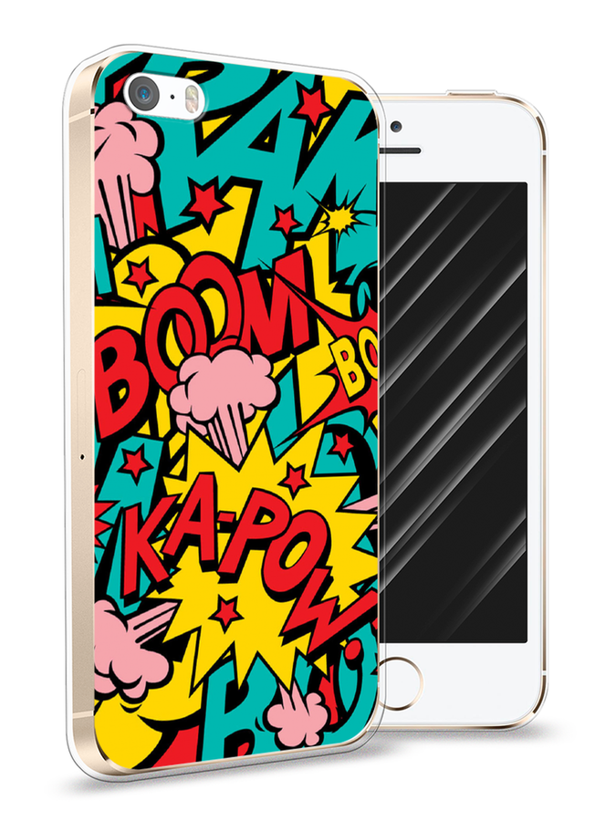 

Чехол Awog на Apple iPhone 5/5S/SE / Айфон 5/5S/SE "Постер pop art", Разноцветный, 10350-9