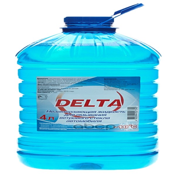 Жидкость стеклоомывателя зимняя -10c 4 Л DELTA-NEO арт. 00-00000114
