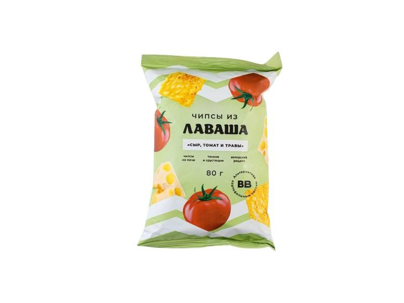 

Чипсы из лаваша ВкусВилл сыр-томат-травы 80 г