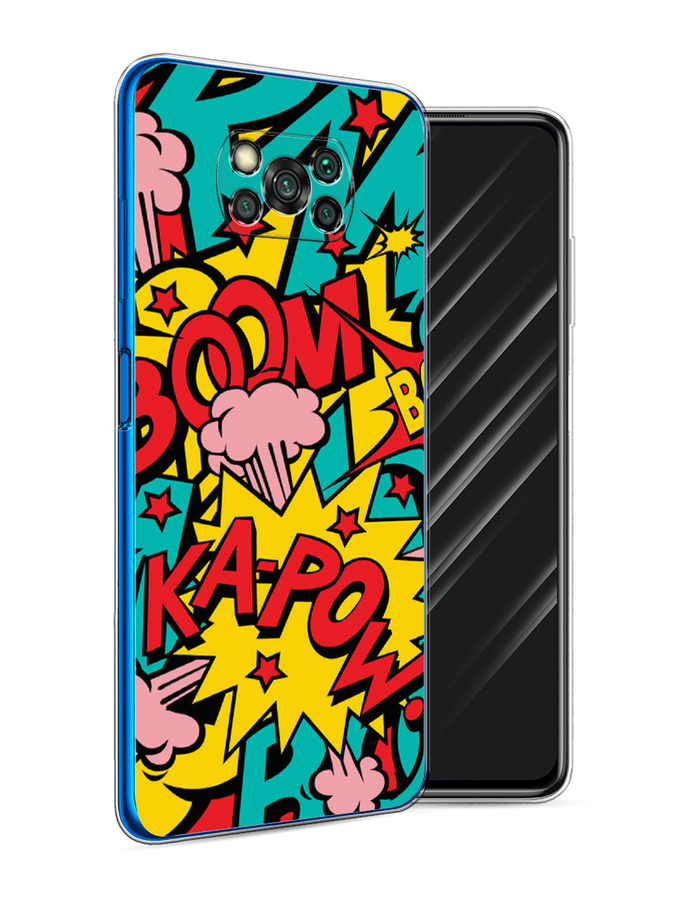

Чехол Awog на Poco X3 NFC "Постер pop art", Разноцветный, 39250-9