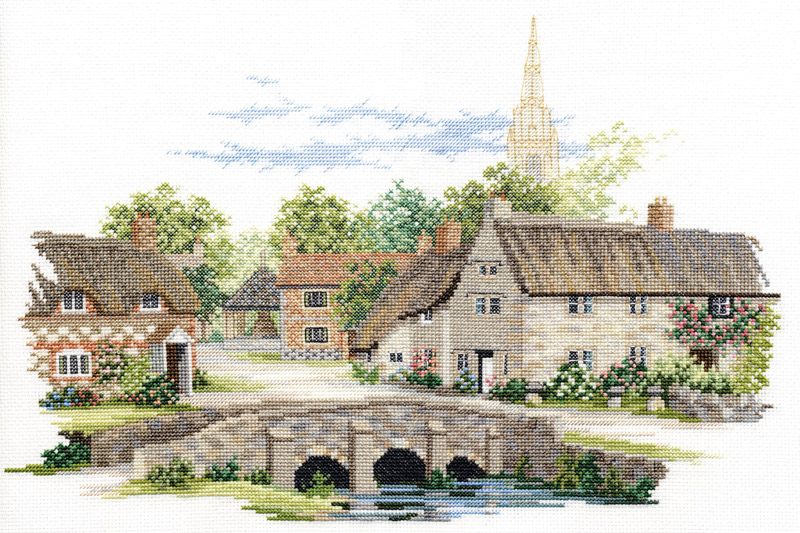 фото Набор для вышивания derwentwater designs "wiltshire village", арт.14ve22