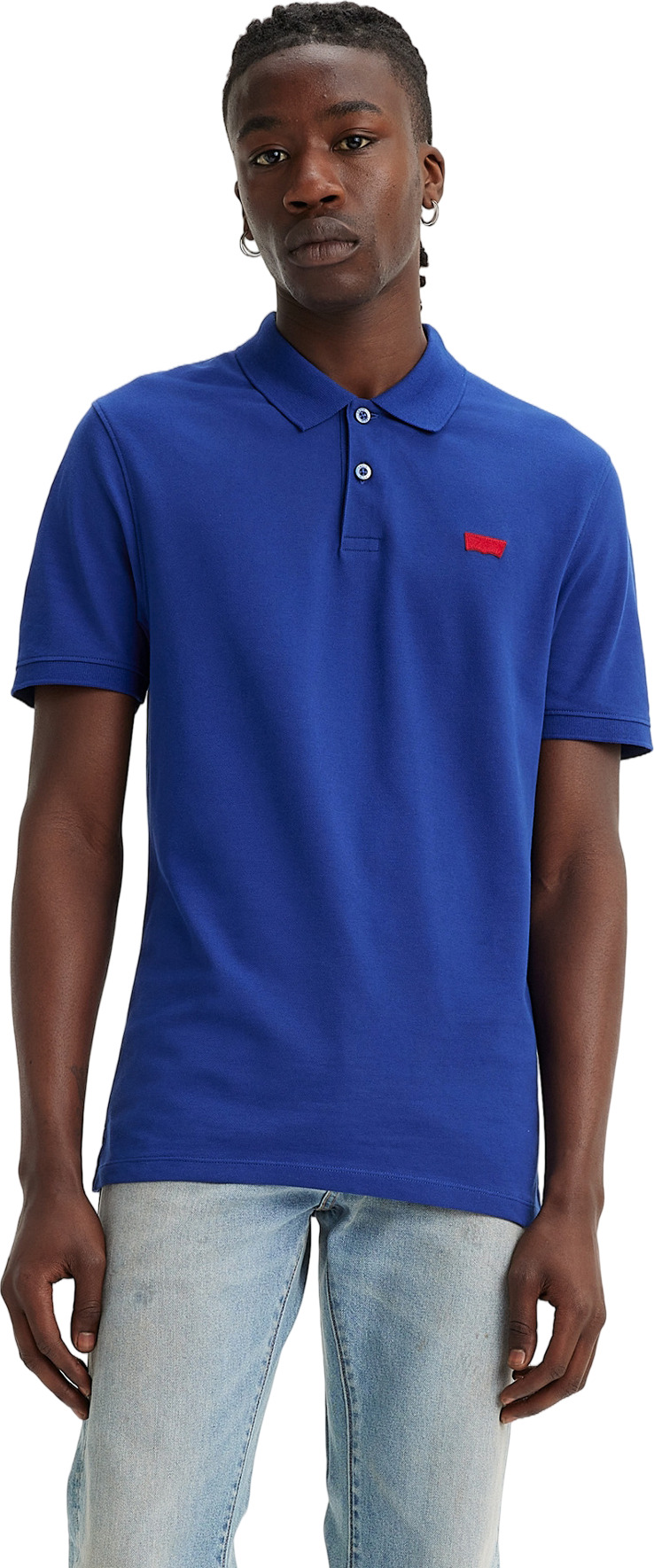 

Футболка мужская Levi's Men Slim Housemark Polo Shirt синяя 2XL, Синий, Men Slim Housemark Polo Shirt
