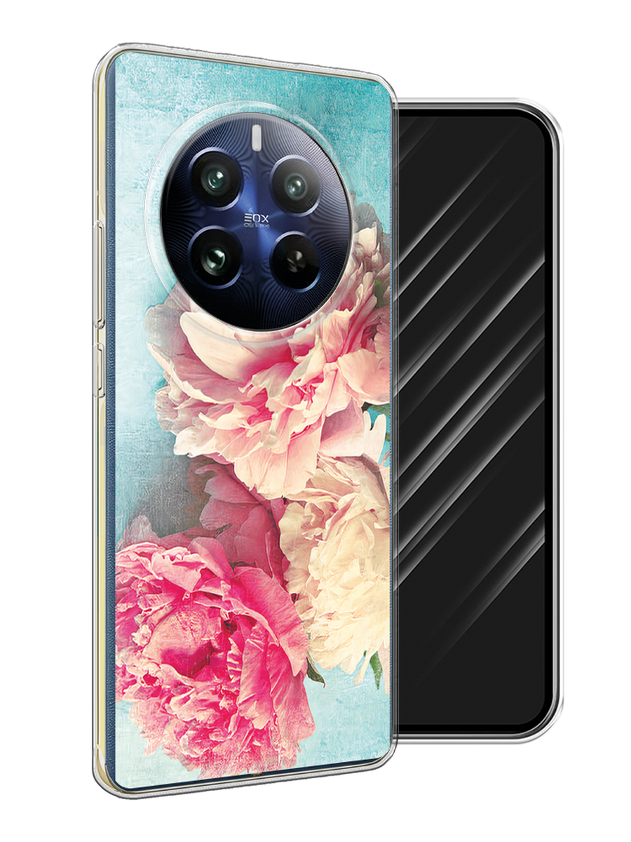 

Чехол Awog на Realme 12 Pro "Пионы new", Бирюзовый, 2516150-1