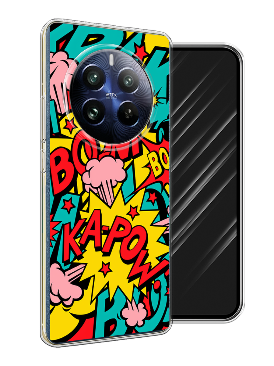 

Чехол Awog на Realme 12 Pro "Постер pop art", Бирюзовый;желтый;красный, 2516150-1