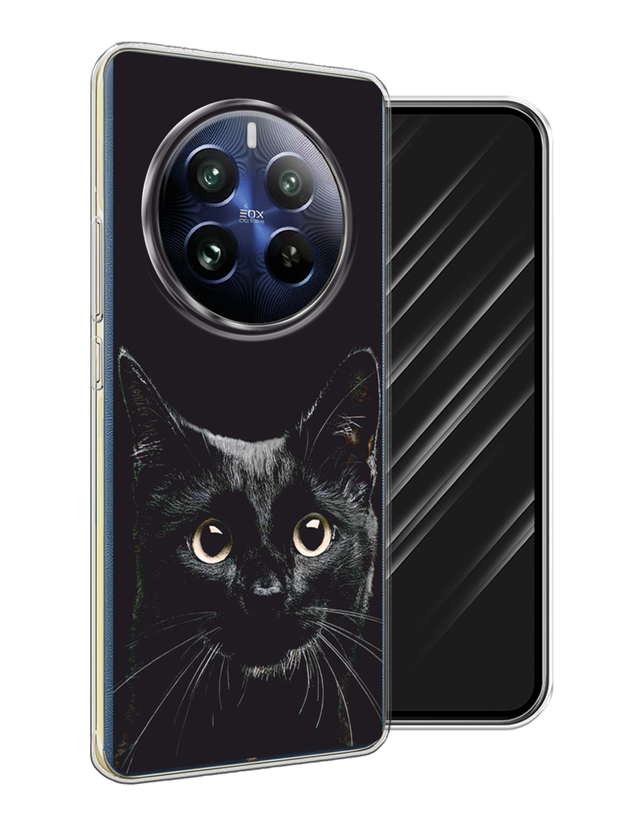 

Чехол Awog на Realme 12 Pro "Добрый кот", Черный, 2516150-1
