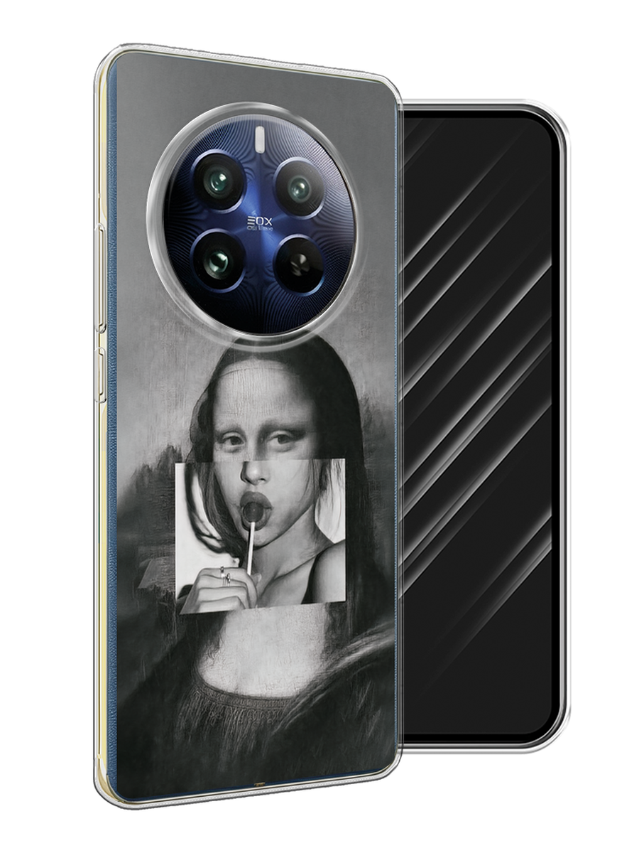 

Чехол Awog на Realme 12 Pro "Mona Lisa sucking lollipop", Серый, 2516150-1