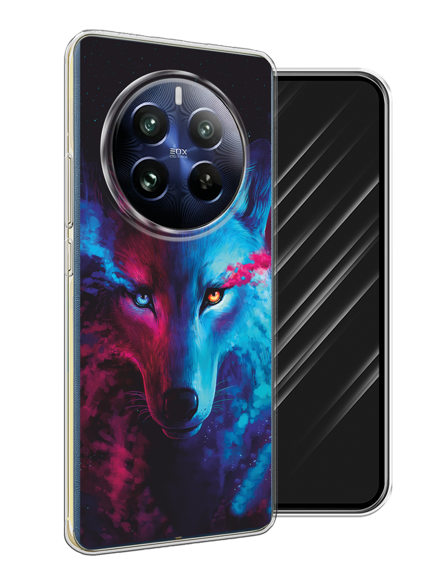 

Чехол Awog на Realme 12 Pro "Волшебный волк", Голубой;розовый, 2516150-1