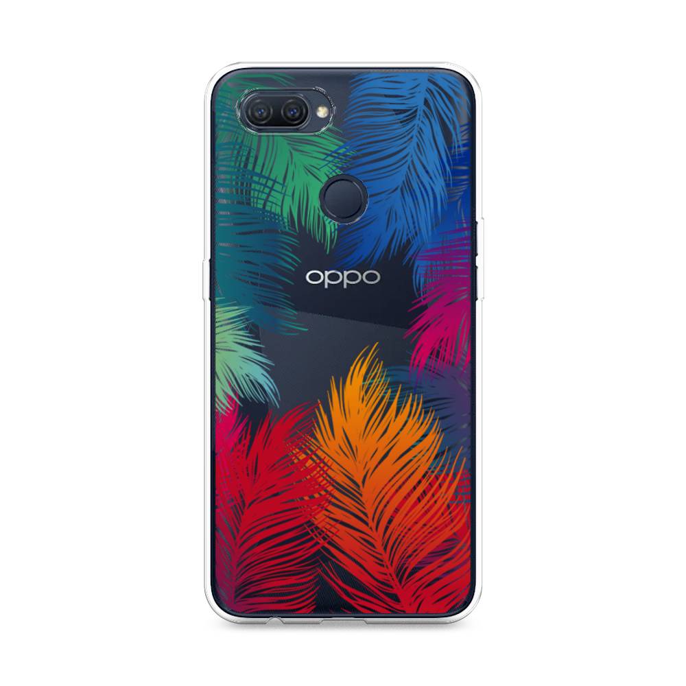 

Чехол Awog на Oppo A12 "Рамка из перьев", Разноцветный, 253450-4