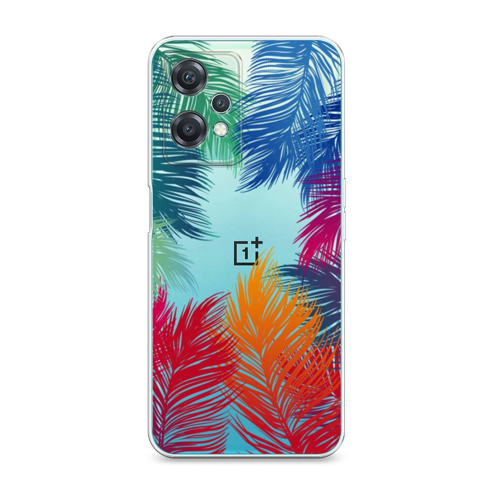 фото Силиконовый чехол "рамка из перьев" на oneplus nord ce 2 lite 5g awog