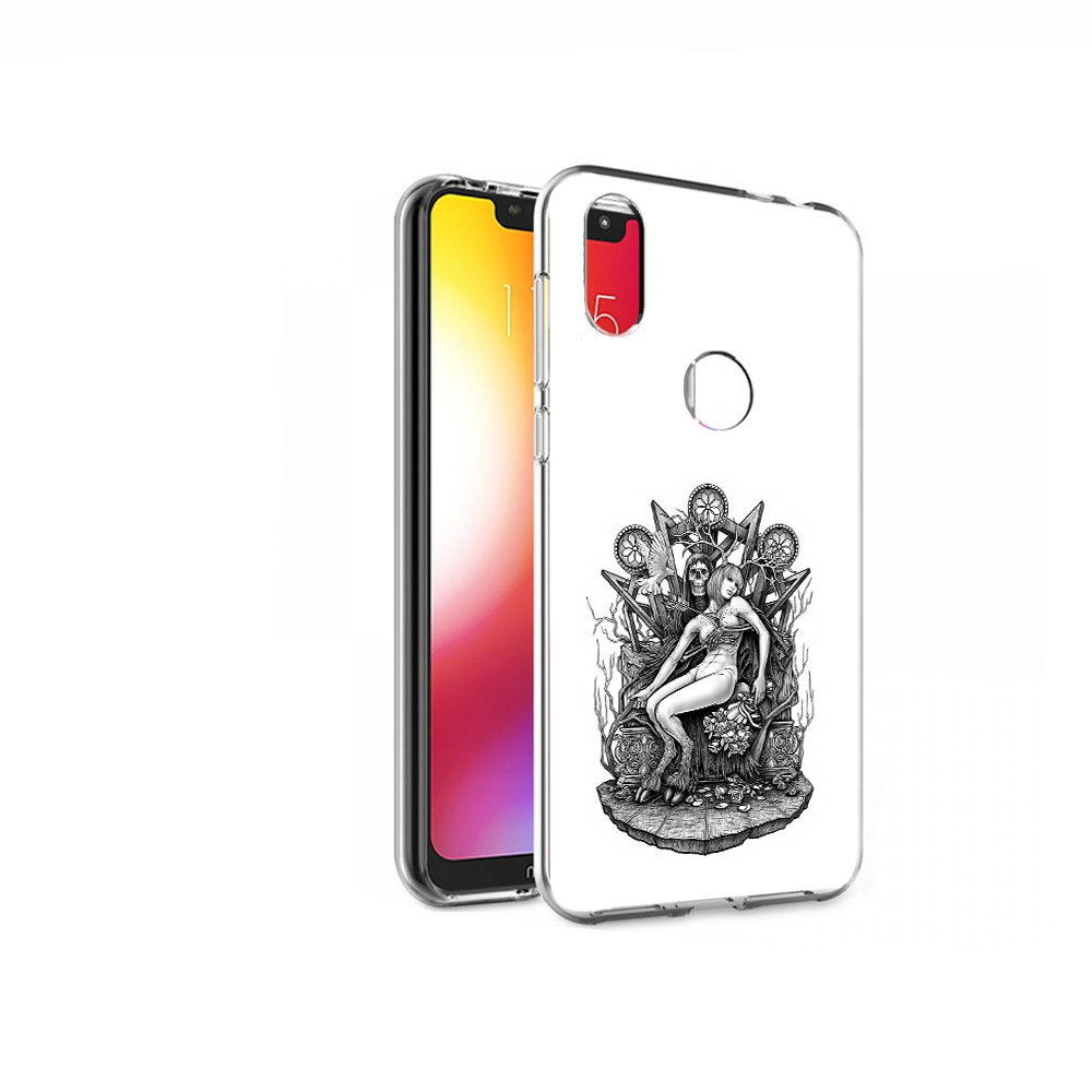 

Чехол MyPads Tocco для Motorola One девушка на троне (PT126881.369.309), Прозрачный, Tocco