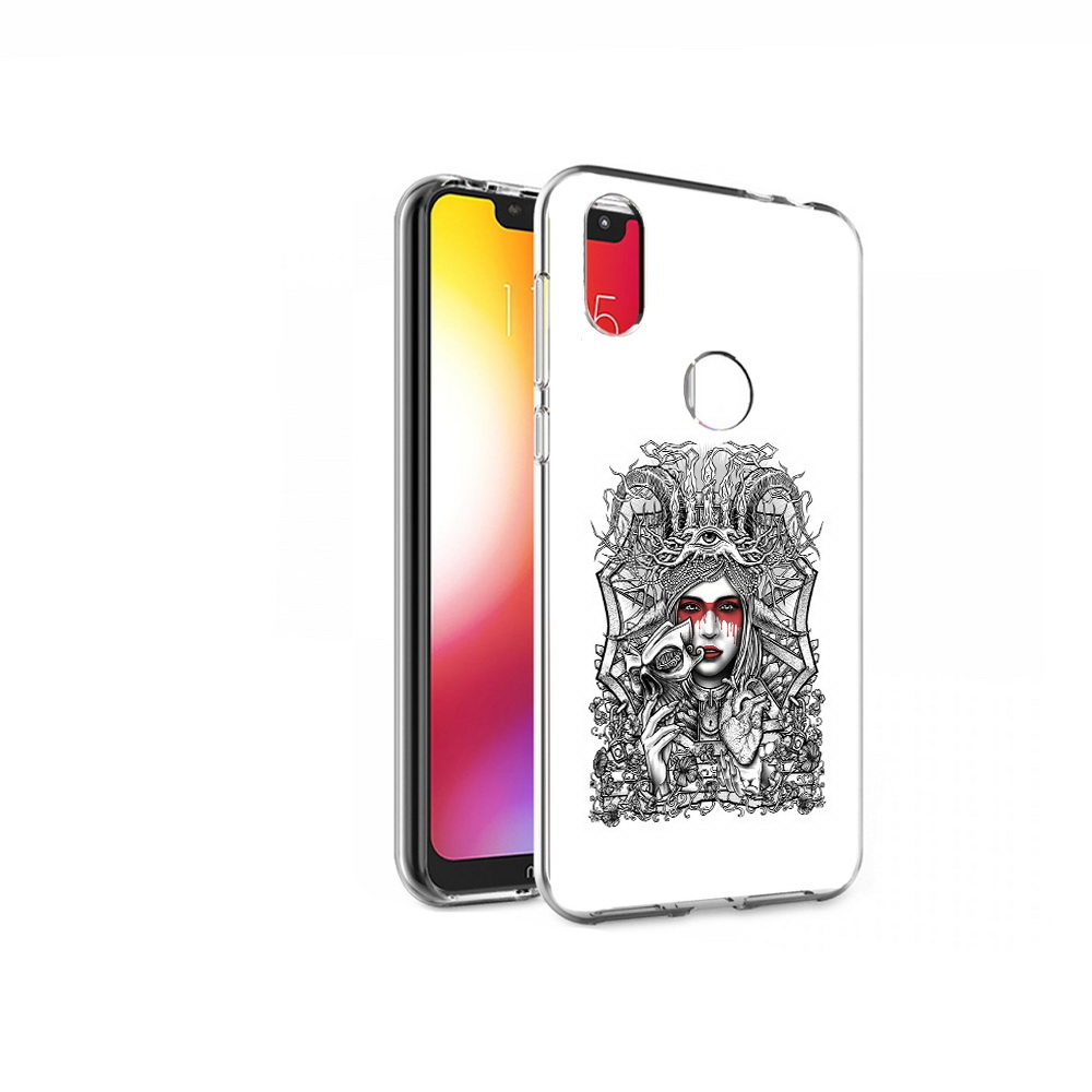 

Чехол MyPads Tocco для Motorola One грусная девушка (PT126881.369.302), Прозрачный, Tocco